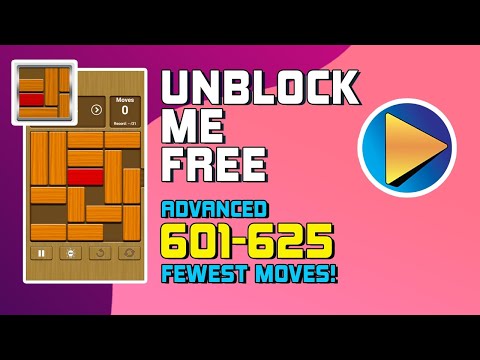 Unblock Me FREE Advanced Levels 601 to 625 Walkthrough [100% Perfect!]