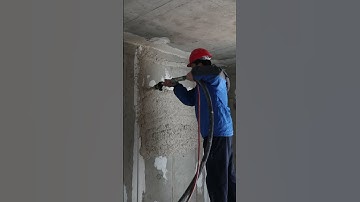 #rendering #plastering #machine #plasteringwork #automatic #wall #plasterer #gypsum #plaster