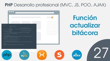 🐘 CURSO de PHP MVC POO MySQL - 27 Funcion actualizar bitacora