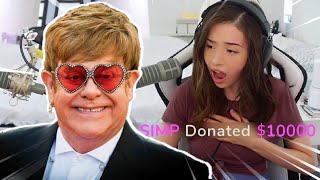 Elton John donates $10000 to Pokimane