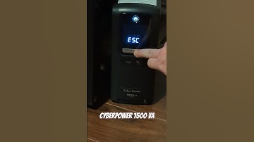 How to mute a Cyberpower 1500 VA UPS such that it doesn