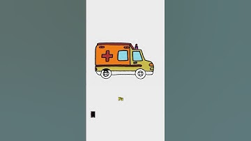 How To Draw A ambulance | ambulance Drawing | Drawing For Kids | ambulance drawing Step By Step