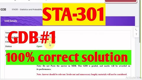 STA301: gdb#1 complete solution  || 100%correct solution||spring 2021 ||maths by Zahfran