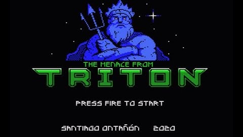 RETROJuegos Homebrew - The Menace from Triton © 2020 Santiago Ontañon - MSX