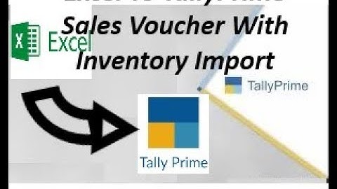 Import Item Wise Sales Entry |  Excel To TallyPrime