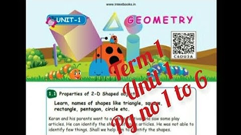 4th std maths - Term  1 - Unit 1- Geometry