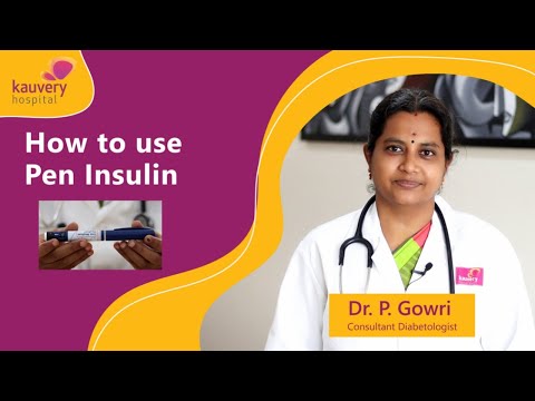 How to use Insulin Pen ( Tamil ) | இன்சுலின் பேனாவை எவ்வாறு பயன்படுத்துவது | Kauvery Hospital