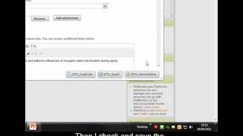 Editing References in RefWorks