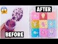 9 EXTREME SLIME PALETTE MAKEOVERS! *fixing my 2 year old slime*