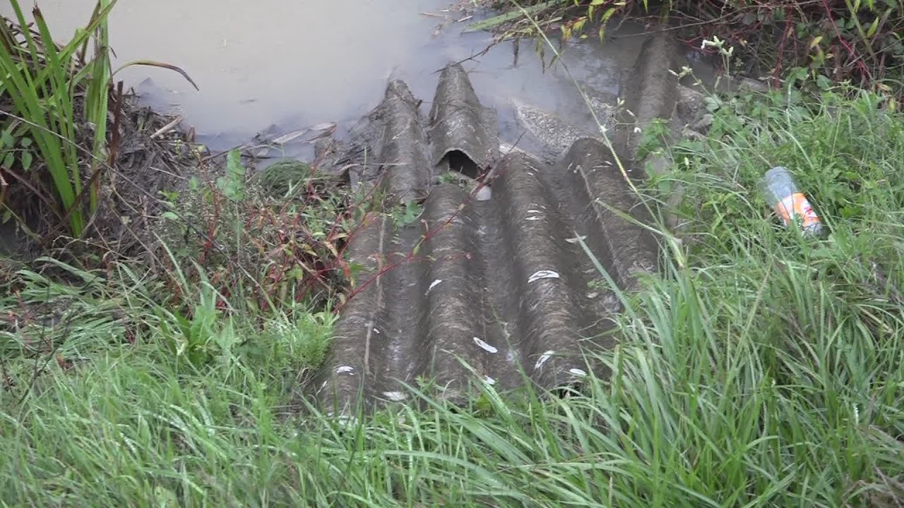 Amianto in acqua nel torrente Stella
