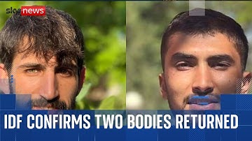 IDF confirms two bodies of hostages returned by Hamas