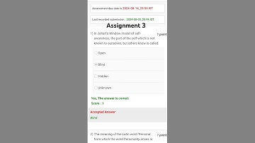 Organizational Behaviour [ASSIGNMENT 3](NPTEL) #nptelanswer #nptelassignments