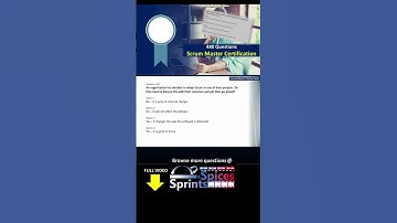 Scrum Master Certification Question 224 #agile #scrum #scrumcertification  #scrummaster #psm