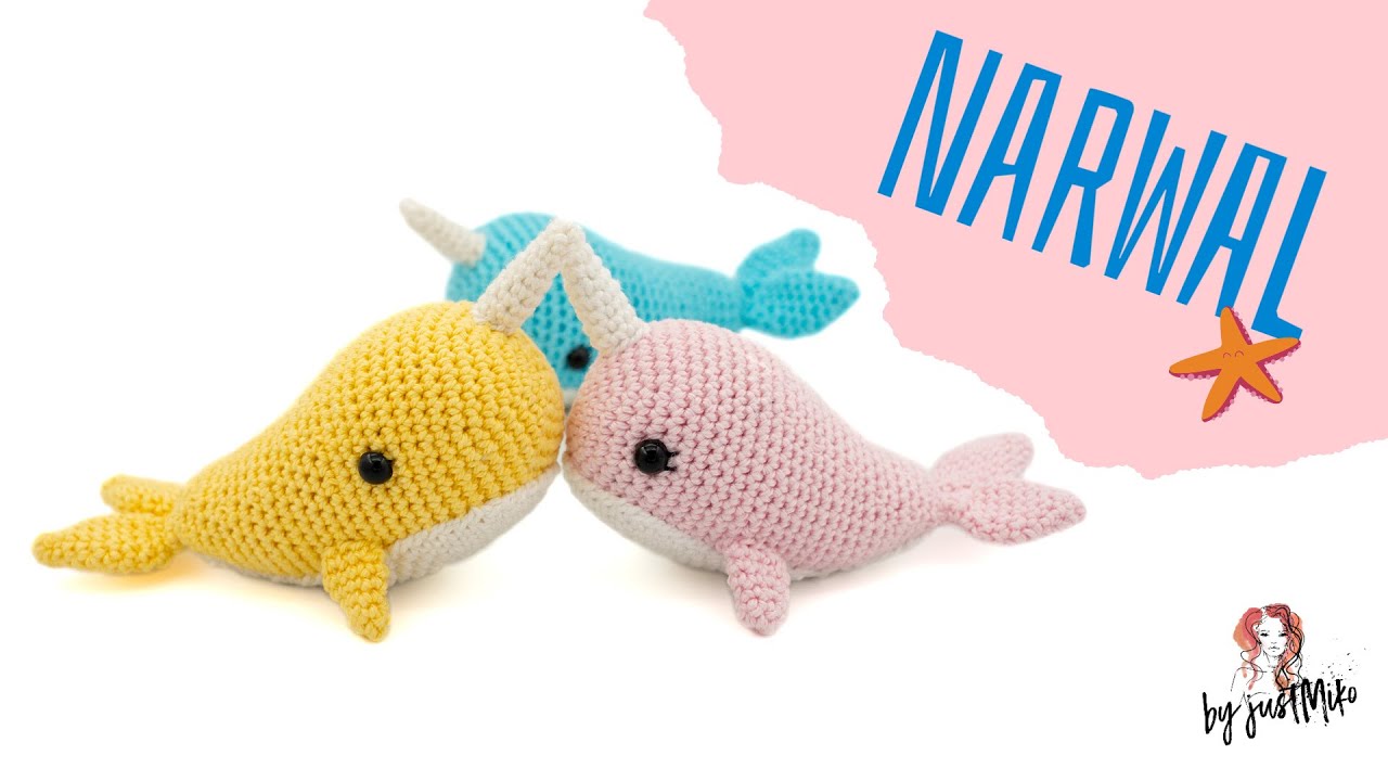 Narwal häkeln  🐳 *Do it Yourself* Amigurumi by justMiko