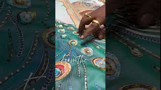 #customized #hand #embroidery #wallpaper #the #art #the #artist #origin #ruby #trending #homedecor