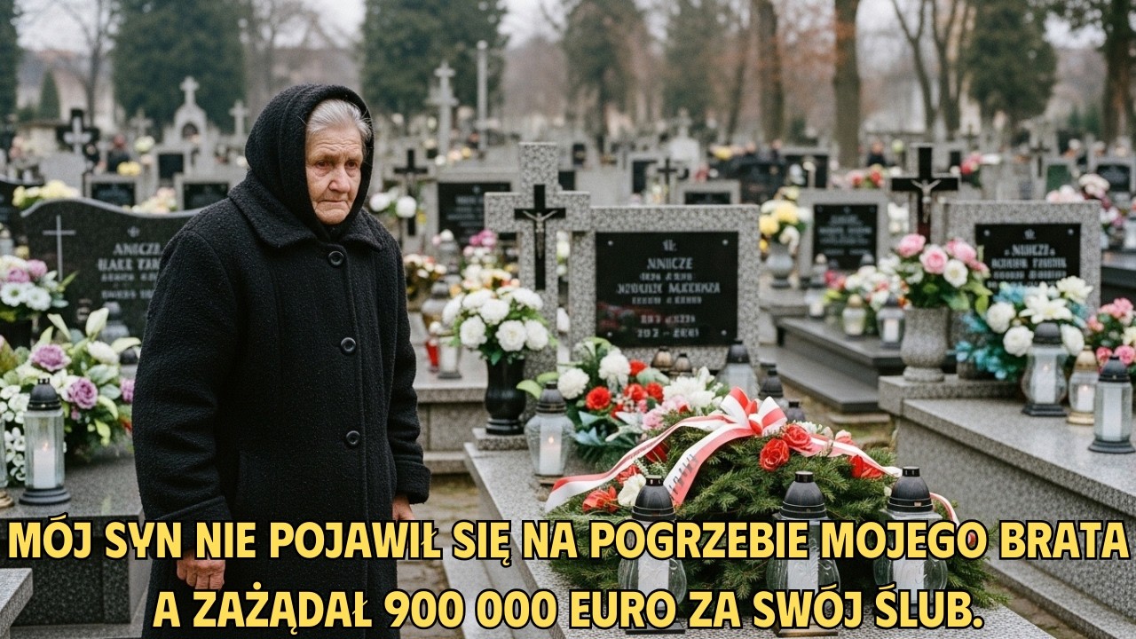 Mój syn nie pojawił się na pogrzebie mojego brata, a zażądał 900 000 euro za swój ślub.