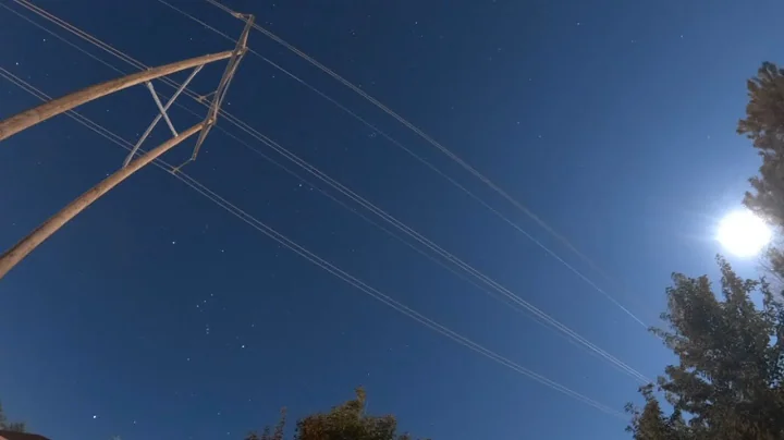 Night Sky Timelapse Orionids Meteor Shower October 5, 2025.