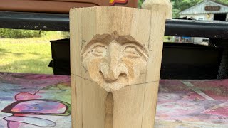 Let’s carve a nose with hand tools only