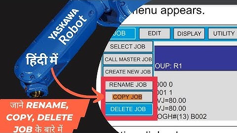 How to Delete Robot Program | Copy | Rename | Rename Job | Copy Job | Yaskawa Robot| Motoman Robot