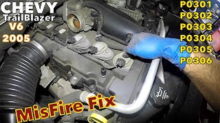 2005 CHEVY Trailblazer V6 Misfire FIX P0304    Cylinder 16 misfire