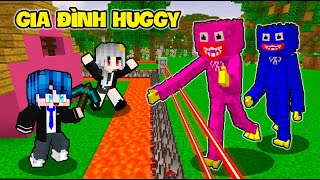 PHONG CẬN SAMMY THỬ THÁCH 24 GIỜ XÂY NHÀ AN TOÀN CHỐNG GIA ĐÌNH HUGGY KINH DỊ TRONG MINECRAFT screenshot 2