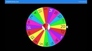 Number Spinner 1-20