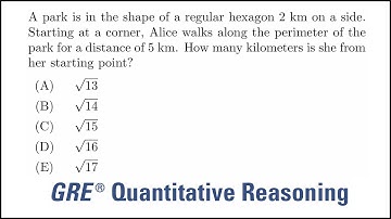 Hexagons and lengths: GRE quantitative reasoning practice question#91