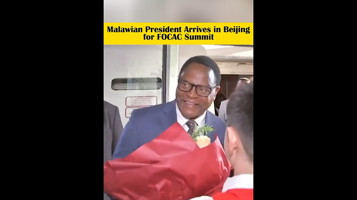 Presiden Malawi Tiba di Beijing untuk KTT FOCAC #fyp #fyp シ #focac #diplomacy