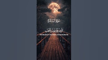 سورة البقرة الآيات{١-٥} #المصحف #quran #اكسبلور #راحة_نفسية #دويتو #حالات_واتس #duet #islamicfestiva