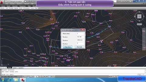 San nền trên TracdiaCAD 2 0