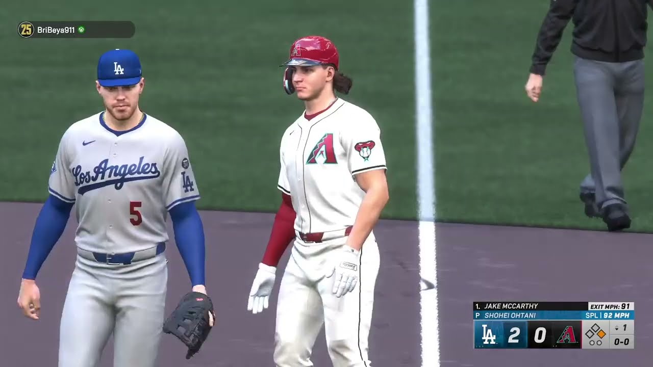 Diamondbacks vs Dodgers | Head-to-Head MLB Gameplay (No Commentary)