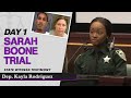 12 - Sarah Boone Trial - State Witness Testimony - Deputy Kayla Rodriguez