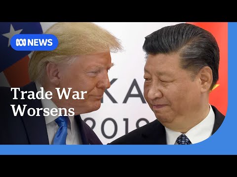 US-China trade war worsens as Wall Street closes after rollercoaster week | ABC NEWS Episode cover
