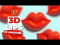 HOW TO DRAW 3D LIPS IN ADOBE ILLUSTRATOR