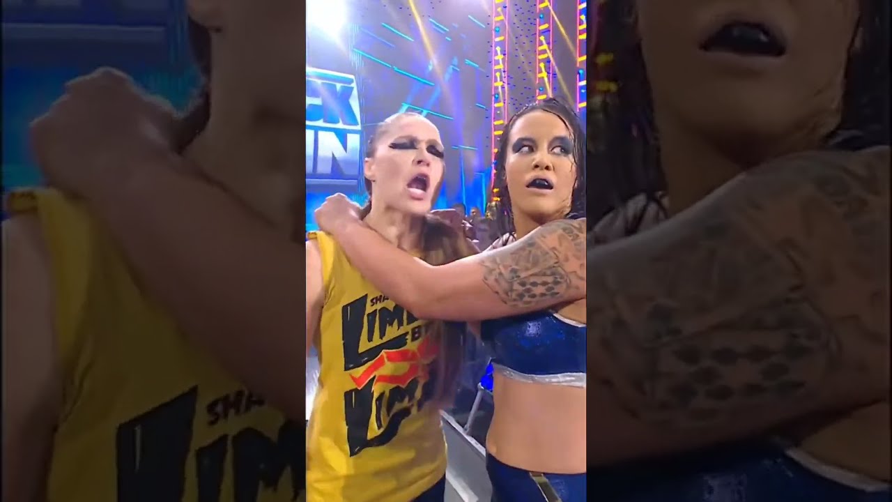She Was Flabbergasted Wwe Rondarousey Shaynabaszler Tegannox Tiktok Shorts