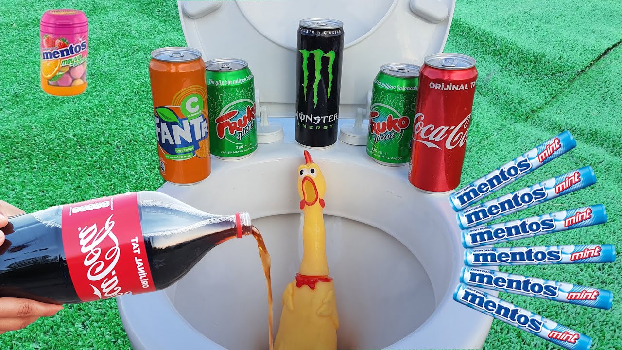 Experiment Closet Coca Cola, Fanta, Fruko, Monster, Cock And Mentos