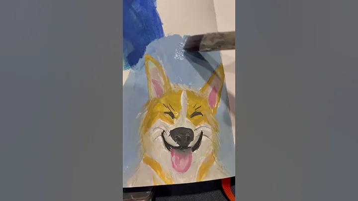 Trying to ✨paint with my leftover gouache colour 😳🎨✨🖌️#shorts #artwork