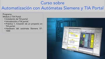 Presentación del curso de Automatización con Autómatas Siemens y TIA portal