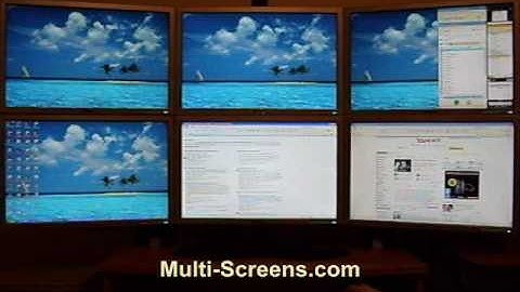 SUPER PC™ Six LCD Multiple Monitor Desktop & Display | Multi-Monitors.com
