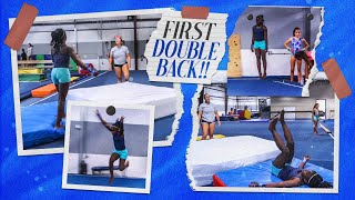 Coach Life: First Double Back Tuck on Floor| Rachel Marie