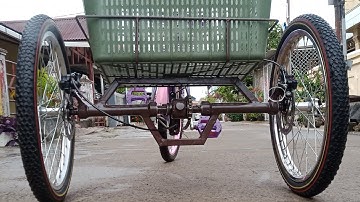 Trike conversion kit with differential for bicycle (part 2/2)