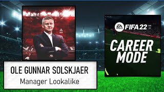 FIFA 22 - How to Create Ole Gunnar Solskjaer - Career Mode Face
