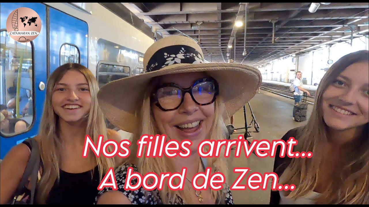 ⁣ép 57 Le voilier le Liberty rencontre le Catamaran Zen, une rencontre qui marque !