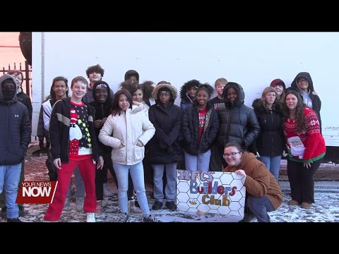 Heir Force Community School Food Drive collects over 5,000 canned goods for donation