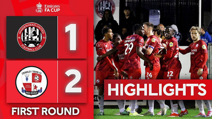 Crawley Snatch Second Round Spot Late On! | Maidenhead 1-2 Crawley | Emirates FA Cup 2024-25