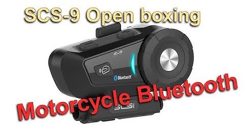 Unboxing Inexpensive SCS-9 Bluetooth motorcycle intercom