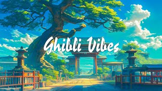 Ghibli Vibes 🍀 Peaceful Village with Lofi Hip Hop 🍃 Helps Calm and Energize Summer Mornings