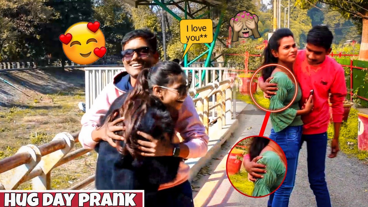Hug Day 🤗 special prank || Hug on cute girls || Epic reaction || Mr viraj prank