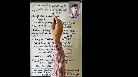 The Fundamental Theorem of Galois Theory: When is E/F Galois? (Algebra 3: Lecture 20 Video 3)