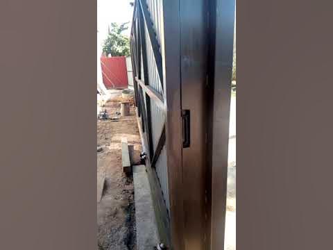 Откатные ворота - YouTube